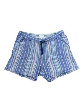 Juniper + Lime Striped Drawstring Shorts Size L